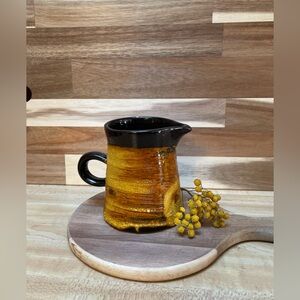 Laurentian Pottery Fat Lava Glaze Creamer 1960's Canadian Art Pottery